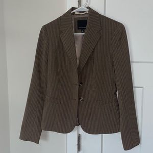 The Limited brown pinstripe blazer